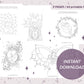 Twins - 5 beautiful coloring pages